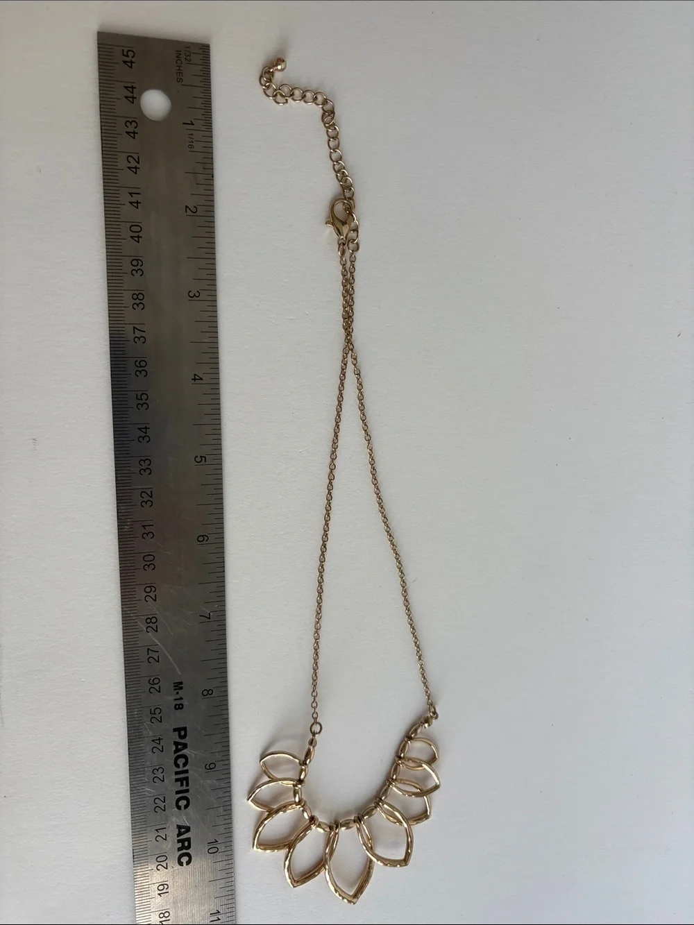 Gold Petal Statement Necklace Layered Floral Women Jewelry